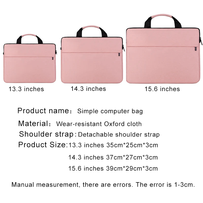 Laptop Bag Women 2025 13.3 14.1 15.6 17 Inch Office Notebook Sleeve Case Travel Computer Handbag Elegant Fashion Luxury Red Magic