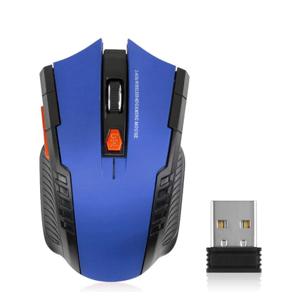 2.4G Wireless Mouse 1600DPI Optical Mouse Gamer for Computer 6 Buttons Wireless Mice with USB Receiver for PC Laptop Accessories Red Magic