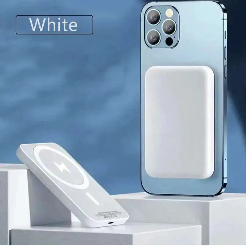 For Magsafe Power Bank 10000mAh Portable Auxiliary Spare External Magnetic Battery Pack Wireless Charger For Iphone 13 14 15 16 Red Magic