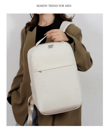 New Casual Backpack, Short-Distance Travel Backpack, Fashionable and Versatile Multi-Compartment Laptop Bag Red Magic