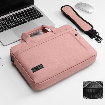Laptop bag Sleeve Case Shoulder handBag For M1 M2 14 15 15.6 17 inch Macbook Air Pro 13.3 Huawei Asus Dell Notebook Briefcases Red Magic