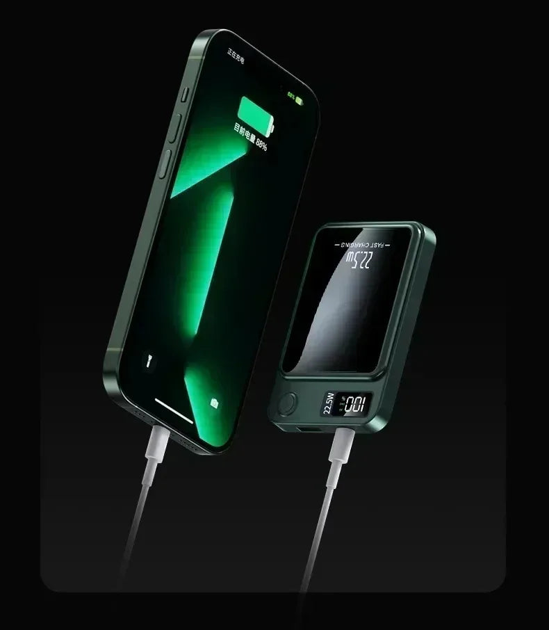 200000mAh ultra-large capacity  Fast Charging Xiaomi Magnetic Wireless Power Bank 22.5w Portable Type C Mini Power Bank For Ipho Red Magic