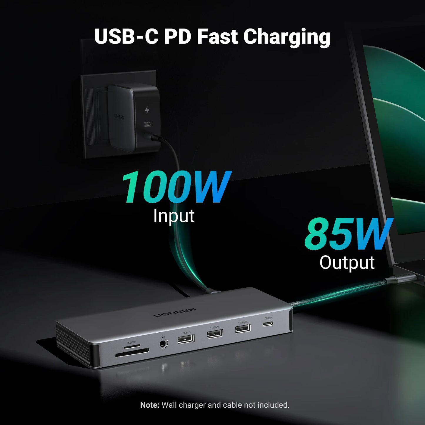 UGREEN 13-in-1 USB-C HUB Triple Display 4K Dual HDMI DP 10Gbps USB3.2 PD100W SD/TF Docking Station for MacBook Pro Air Dell XPS Setup Lord