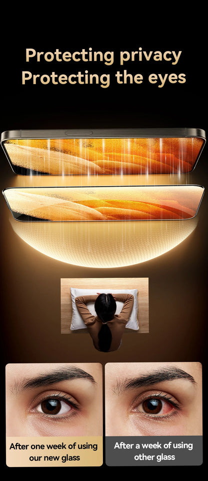 Joyroom 1/2Pcs 20°Anti-spy Glass For iPhone 16 15 Pro Max Glass For iPhone 16 15 14 13 12 11 Pro Max Privacy Screen Protector Red Magic