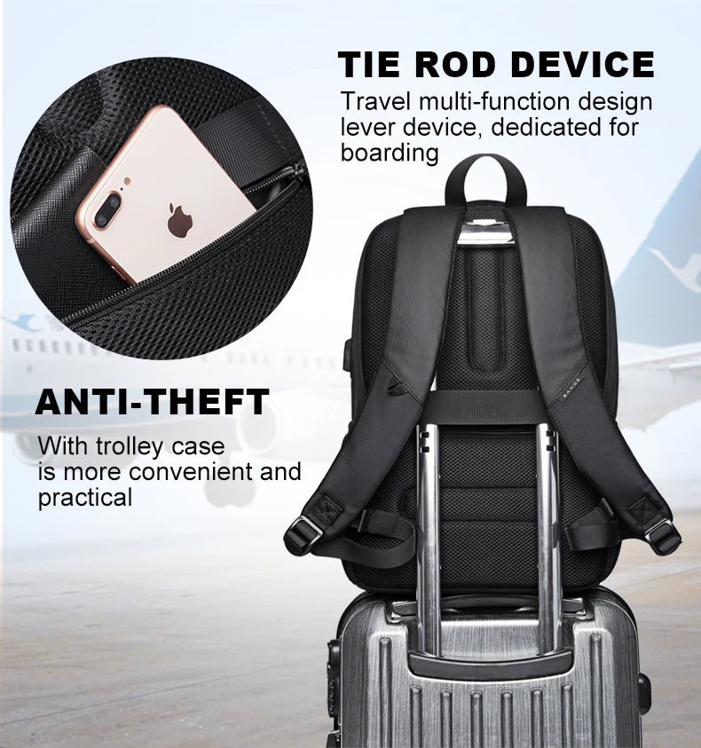 Travel Laptop Backpack Fits 15.6 Inch Laptop for Men and Women Waterproof with Side Mesh Pocket USB Charging Port Red Magic