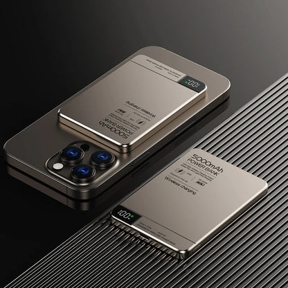 10000mAh Power Bank Magnetic Qi Wireless Charger PD20W Super Fast Charging Powerbank For Magsafe iPhone Samsung Huawei Xiaomi Red Magic