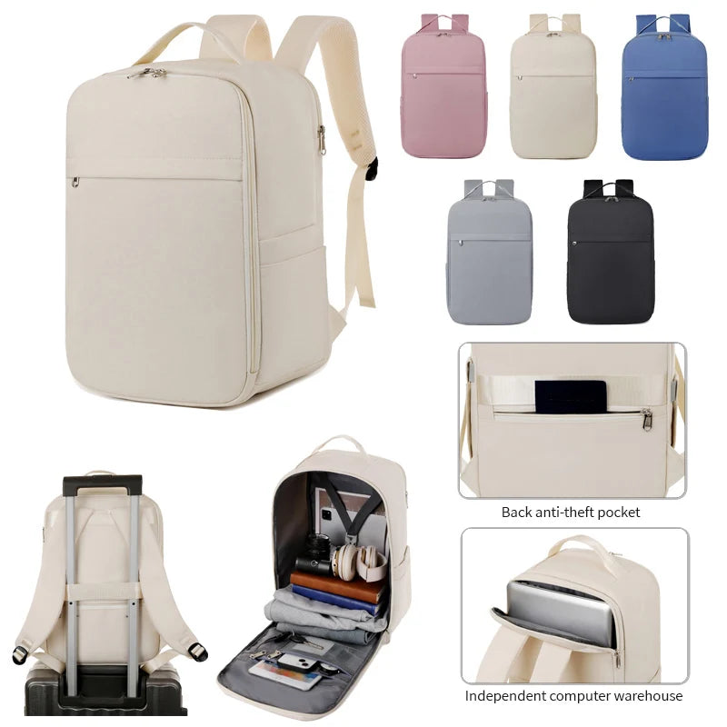 New Casual Backpack, Short-Distance Travel Backpack, Fashionable and Versatile Multi-Compartment Laptop Bag Red Magic