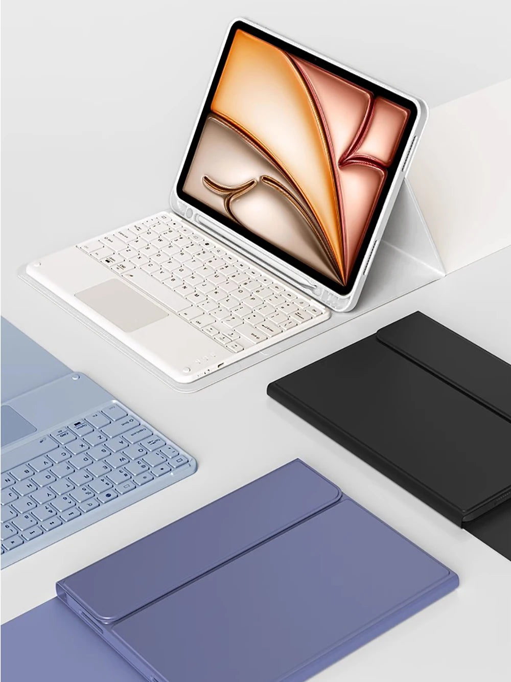 Keyboard Wireless Mouse Magic For iPad Pro 13 11 Case M4 M2 2025 M3 Air 13 11 5 4 10.2 9 8 7 Generation Case Bluetooth Keyboard Red Magic