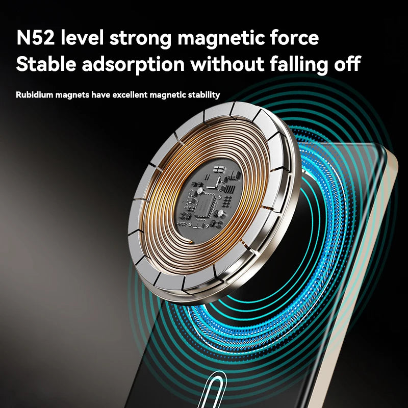 Xiaomi 500000mAh Magnetic Power Bank Portable Wireless PD22.5W Fast Charging External Battery for Magsafe For iPhone Samsung Red Magic