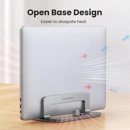 UGREEN Vertical Laptop Stand Holder For MacBook Air Pro Aluminum Foldable Notebook Stand Laptop Support MacBook Pro Tablet Stand Red Magic