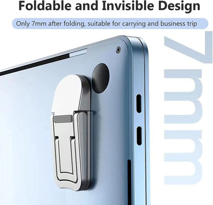 Adjustable Folding Laptop Stand Mini Legs Ultra-thin Portable Support for Macbook Notebook Cooling Holder Feet Invisible Bracket Red Magic