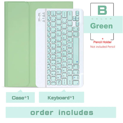Keyboard Wireless Mouse Magic For iPad Pro 13 11 Case M4 M2 2025 M3 Air 13 11 5 4 10.2 9 8 7 Generation Case Bluetooth Keyboard Red Magic