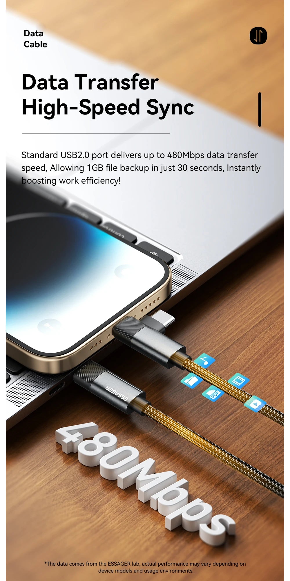 Essager 2 in 1 USB Type C Cable 65W PD Fast Charging Wire Type C To Lightning Cable For iPhone 15 14 Pro Max MacBook iPad Xiaomi Red Magic