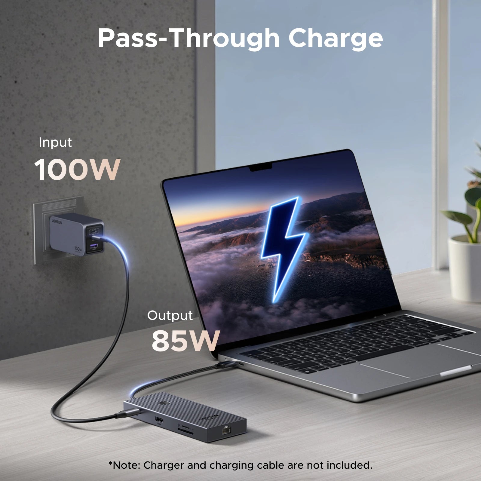 UGREEN USB-C HUB 9-in-1 4K60Hz HDMI PD100W RJ45 SD/TF USB3.2 Gen2 10Gbps for Laptop Accessories Dell MacBook HP Splitter Docking Setup Lord