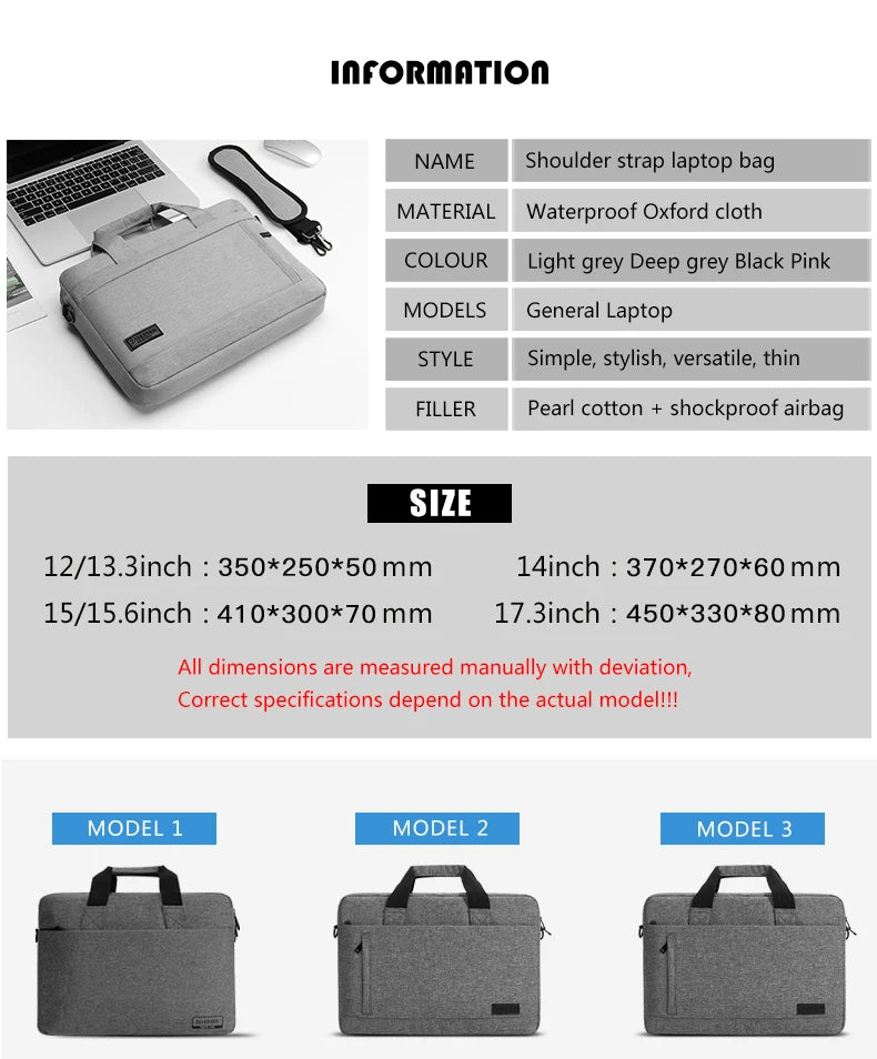 Laptop bag Sleeve Case Shoulder handBag For M1 M2 14 15 15.6 17 inch Macbook Air Pro 13.3 Huawei Asus Dell Notebook Briefcases Red Magic