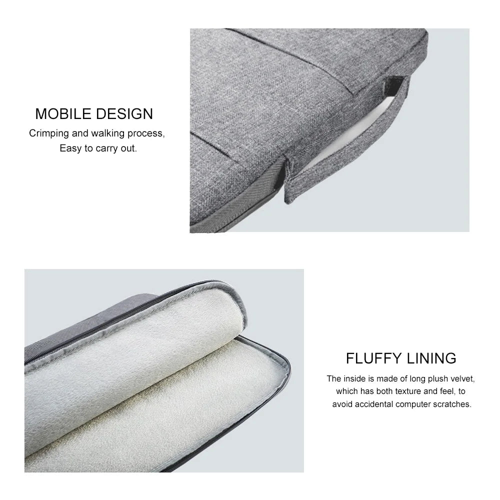 Laptop Bag Sleeve For Macbook Air M1 Mac Book Pro M2 M3 Lenovo iPad 13 14 15 15.6 16 Inch Notebook Case Cover Tablet Accessories Red Magic