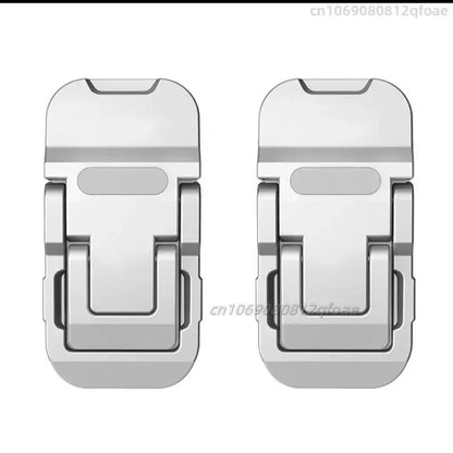 Adjustable Folding Laptop Stand Mini Legs Ultra-thin Portable Support for Macbook Notebook Cooling Holder Feet Invisible Bracket Red Magic