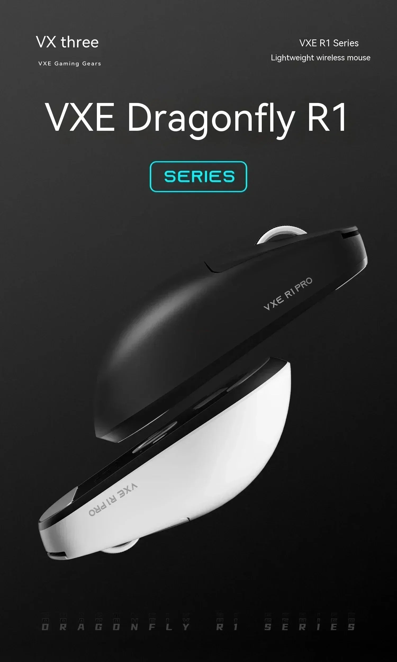 VGN VXE Dragonfly R1 Wireless Gaming Mouse with PAW3395 Sensor 52840 2KHz FPS Low Delay Intelligent Speed for Office And Gaming Red Magic