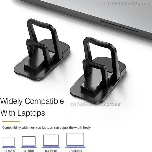 Adjustable Folding Laptop Stand Mini Legs Ultra-thin Portable Support for Macbook Notebook Cooling Holder Feet Invisible Bracket Red Magic