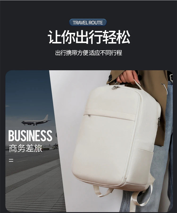New Casual Backpack, Short-Distance Travel Backpack, Fashionable and Versatile Multi-Compartment Laptop Bag Red Magic