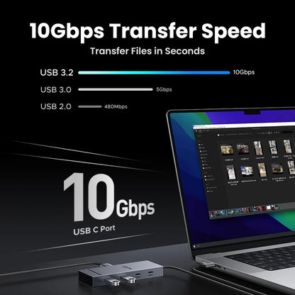 UGREEN USB C HUB Dual HDMI 7-in-1 Type-C to 4K60Hz 2HDMI 10Gbps USB-A&C Ports PD100W for MacBookPro Laptop USB Splitter Docking Setup Lord