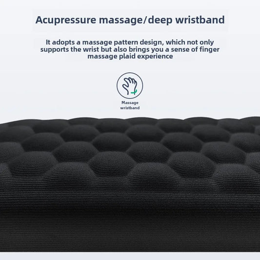 Keyboard mouse wrist rest ergonomic office typing protect relax wrist memory foam mouse pad computer notebook mouse pad Red Magic