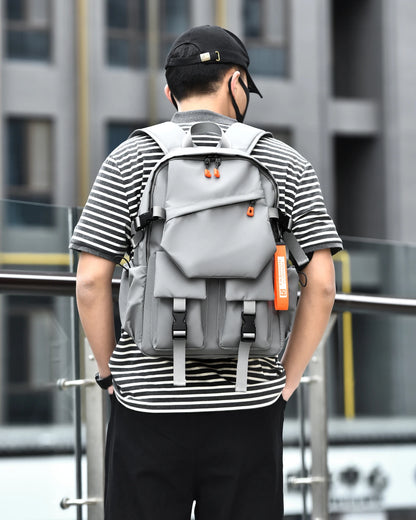 Luxury Men's Backpack High Quality 15.6 Laptop Backpack High-capacity Waterproof Travel Bag Fashion School Backpacks for Men Red Magic