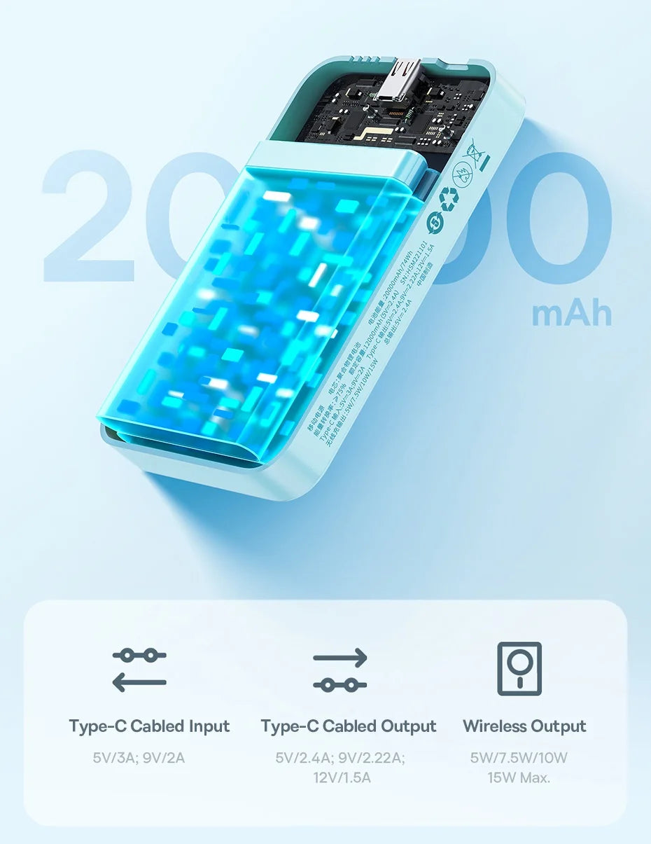 Baseus Power Bank 10000mAh Mini Magnetic Wireless Fast Charge Auto-wake For iPhone 16 15 14 13  Pro Max Magnetic Powerbank Red Magic