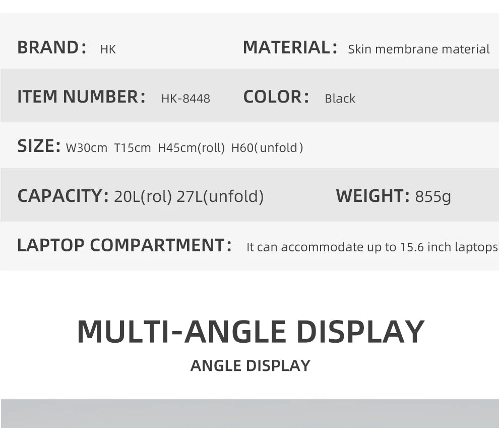 HK Expandable Travel Backpack Men Large Capacity Waterproof 15.6” Laptop Bag Hiking Rucksack Cycling Daypack Bag with USB Port Red Magic