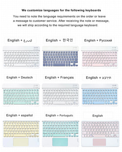 Keyboard Wireless Mouse Magic For iPad Pro 13 11 Case M4 M2 2025 M3 Air 13 11 5 4 10.2 9 8 7 Generation Case Bluetooth Keyboard Red Magic