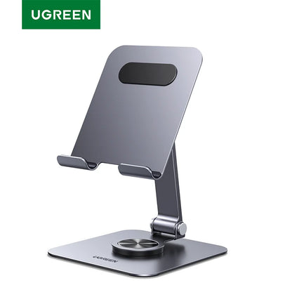 UGREEN Tablet Phone Stand For iPad Pro iPhone Xiaomi Tablet Support 360°Rotatable Aluminum iPad Stand Laptop Stand Tablet Holder Setup Lord