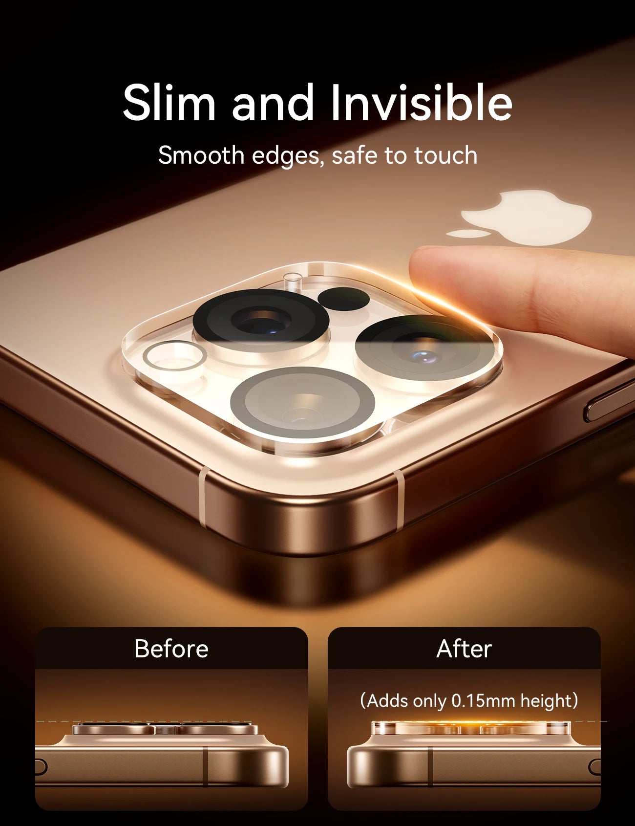 Joyroom HD Lens Protective Glass For iPhone 17 Pro Max Back Camera Protector Tempered Glass For iPhone 16 15 14 Pro Max Len Film Red Magic