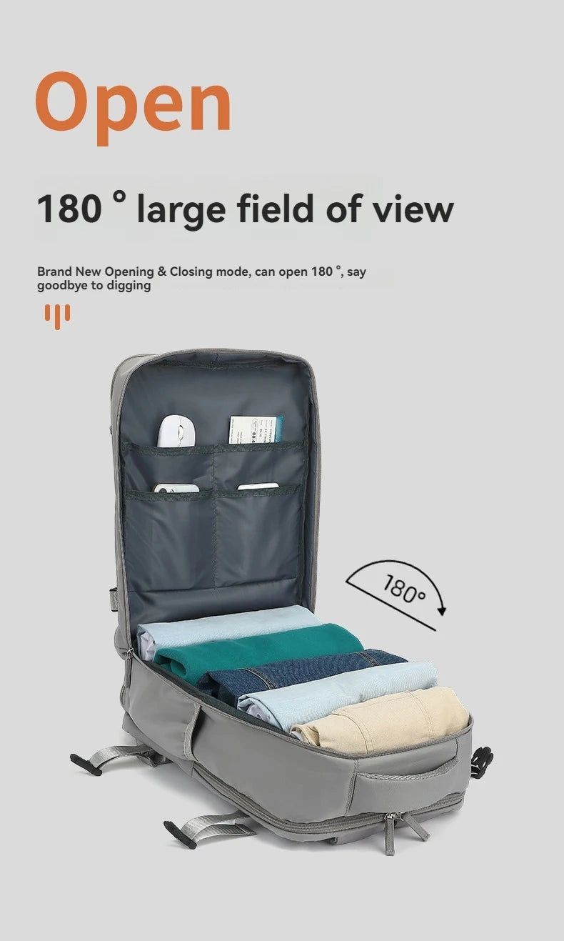 Lumin Backpack 42x18x29 Cabin Bag Travel Backpack for Men Women Hand Luggage Leisure Laptop Backpack mochila para viaje cabina Red Magic