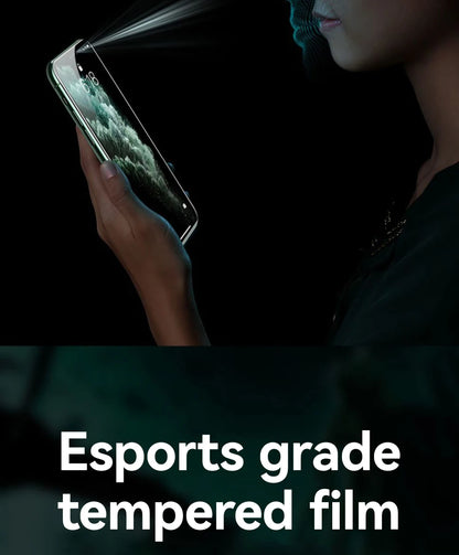 Joyroom 1/2/3pcs HD Glass Screen Protector for iPhone 16 15 14 13 12 11 Pro Max Full Screen Tempered Glass Protection for iPhone Red Magic