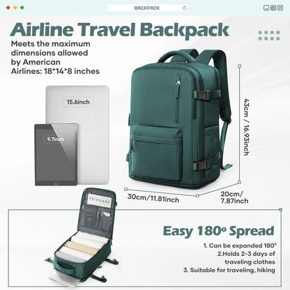 Backpack 40x30x20 Airplane, Ryanair Cabin Hand Luggage Backpack, Easyjet Laptop Backpack for Aeroplane Travel, School Backpack Red Magic