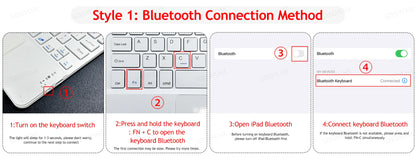 Keyboard Wireless Mouse Magic For iPad Pro 13 11 Case M4 M2 2025 M3 Air 13 11 5 4 10.2 9 8 7 Generation Case Bluetooth Keyboard Red Magic