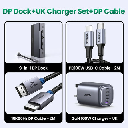 UGREEN Steam Deck Docking Station 10Gbps USB-C to 4K120Hz DisplayPort Gigabit RJ45 PD100W TF/SD for PC iPad Rog Ally/X Legion Go Setup Lord
