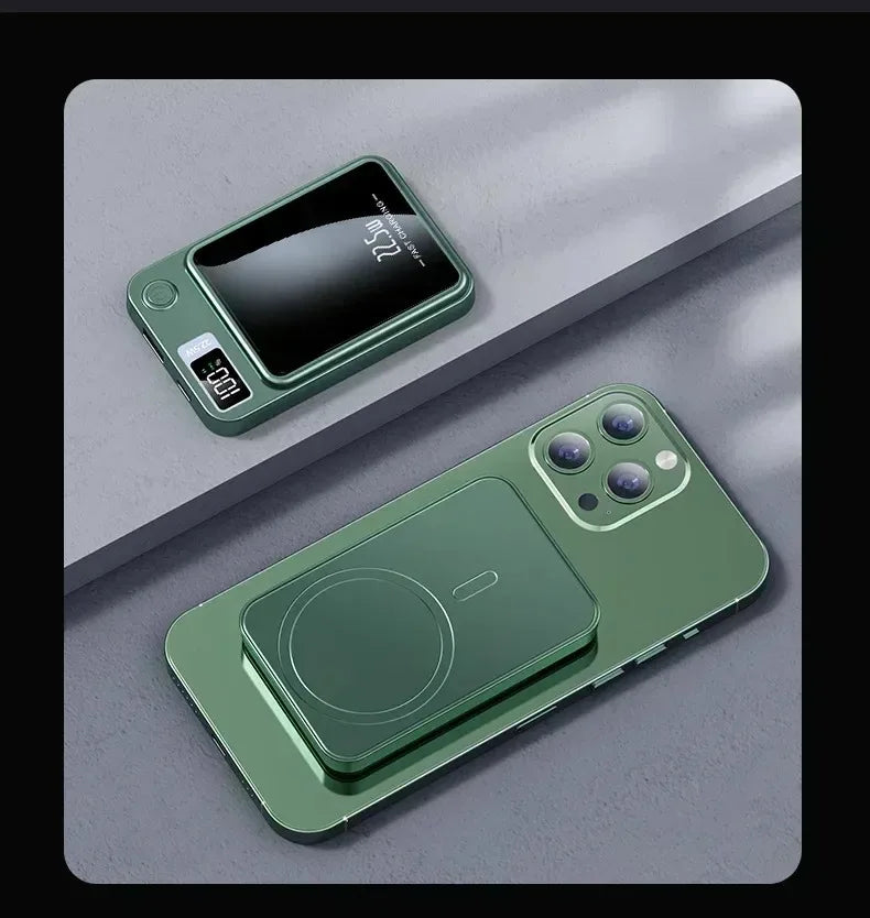 200000mAh ultra-large capacity  Fast Charging Xiaomi Magnetic Wireless Power Bank 22.5w Portable Type C Mini Power Bank For Ipho Red Magic