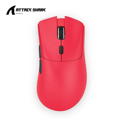 Attack Shark 18000DPI Wireless Mouse, 1000Hz,PAW3311,Bluetooth Tri-mode Connection, R1 Macro Gaming Mouse Red Magic