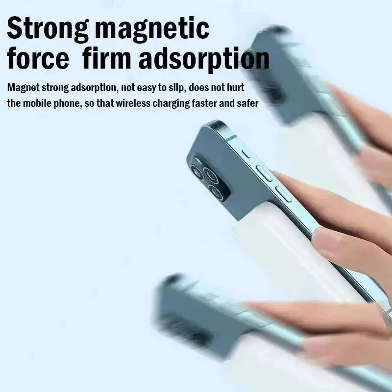 For Magsafe Power Bank 10000mAh Portable Auxiliary Spare External Magnetic Battery Pack Wireless Charger For Iphone 13 14 15 16 Red Magic