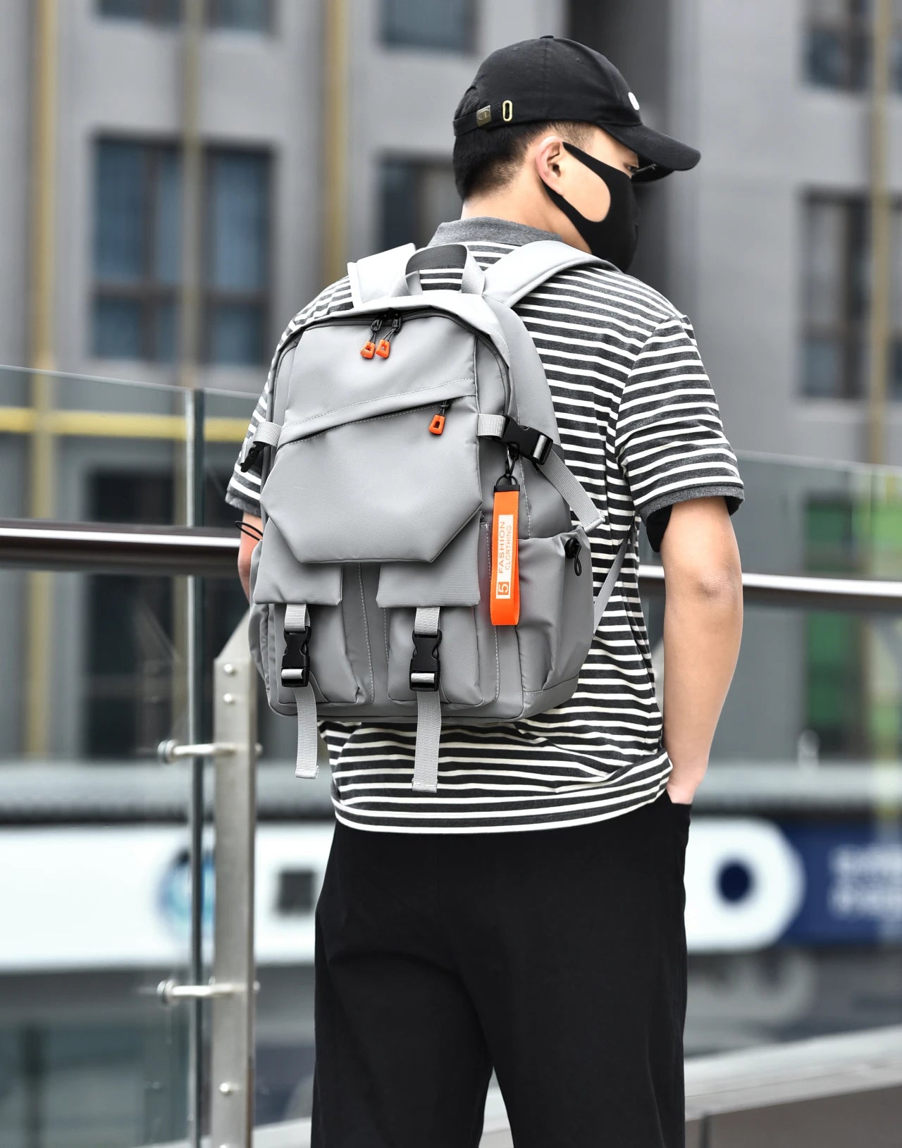 Luxury Men's Backpack High Quality 15.6 Laptop Backpack High-capacity Waterproof Travel Bag Fashion School Backpacks for Men Red Magic