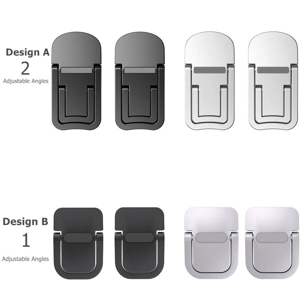 Adjustable Folding Laptop Stand Mini Legs Ultra-thin Portable Support for Macbook Notebook Cooling Holder Feet Invisible Bracket Red Magic