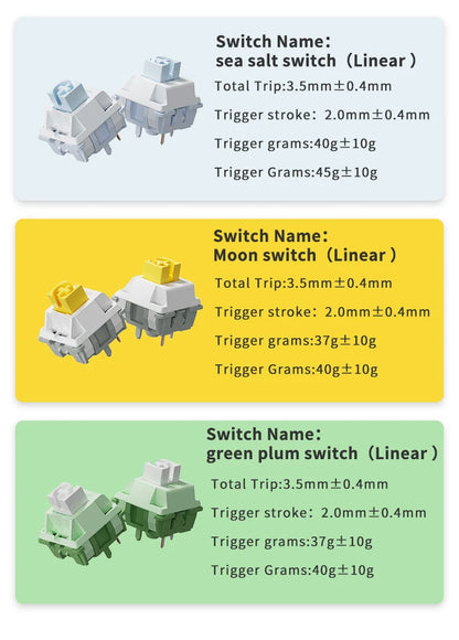 AJAZZ AK820 / AK820Pro Gaming Mechanical Keyboard 75% 82 Keys Wired Single Mode/Bluetooth Wireless Gamer Keyboard for Laptop PC Red Magic