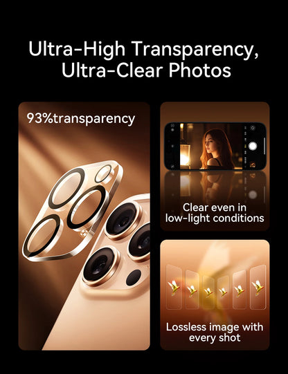 Joyroom HD Lens Protective Glass For iPhone 17 Pro Max Back Camera Protector Tempered Glass For iPhone 16 15 14 Pro Max Len Film Red Magic