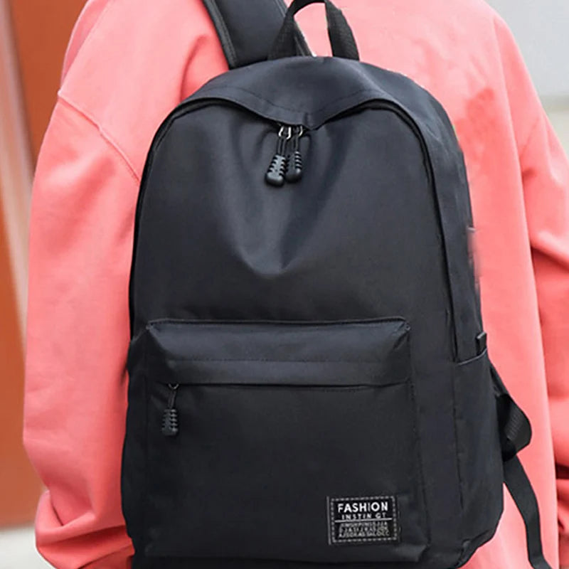 15 Inches Versatile Backpack Trendy Washable Oxford Cloth Computer Bag Black Gray Blue Red School Student Backpack Unisex Red Magic