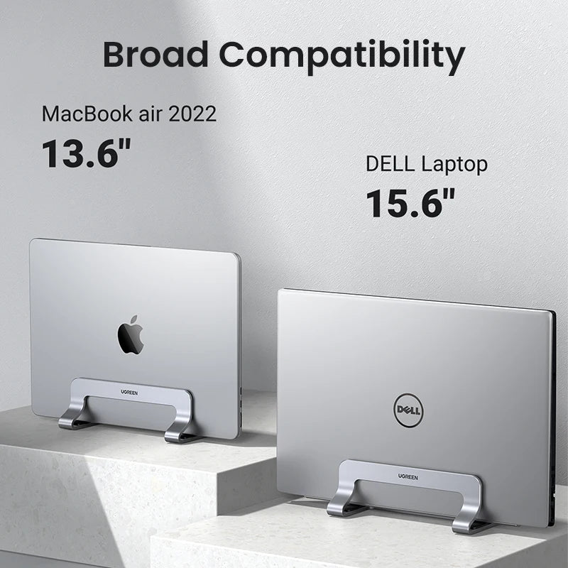 UGREEN Vertical Laptop Stand Holder For MacBook Air Pro Aluminum Foldable Notebook Stand Laptop Support MacBook Pro Tablet Stand Red Magic