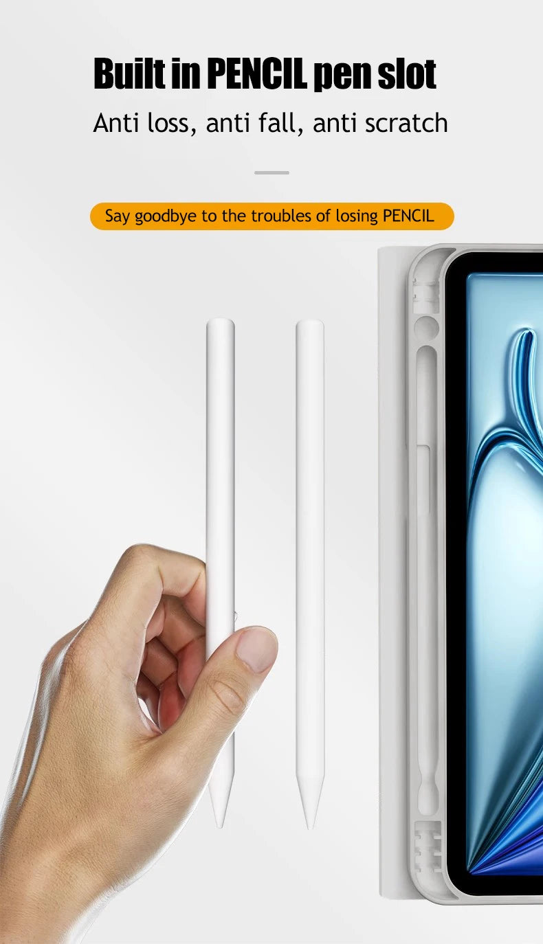 Keyboard Wireless Mouse Magic For iPad Pro 13 11 Case M4 M2 2025 M3 Air 13 11 5 4 10.2 9 8 7 Generation Case Bluetooth Keyboard Red Magic