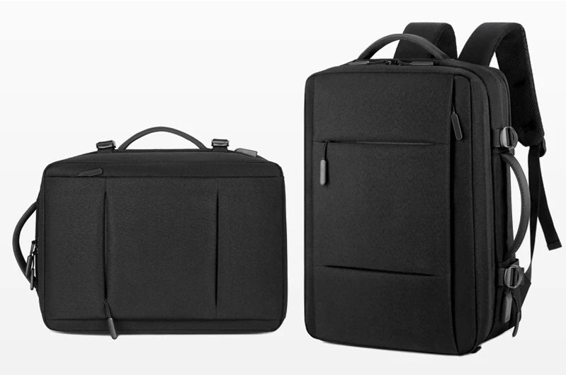 Travel Backpack Men Business Backpack School Expandable USB Bag Large Capacity Laptop Waterproof Fashion Backpack Red Magic