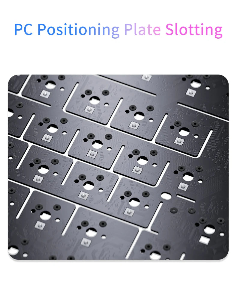 Ajazz AK820/AK820Pro Gaming Mechanical Keyboard Bluetooth 5.1/Wireless/C-Wired Customized Keyboard with Knob Hot Swapping Gasket Red Magic