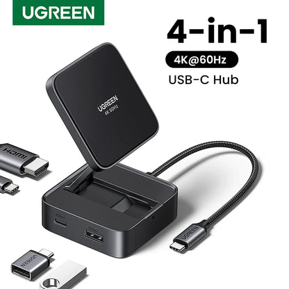 UGREEN Foldable USB C HUB 4K60Hz HDMI PD100W USB3.0 Docking Station for Phone Tablet Laptop Macbook Pro Air Android USB Splitter Setup Lord